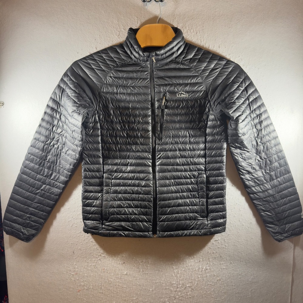 3037 | L.L. Bean 850 Down Ultralight Packable Puffer Jacket Black Mens M